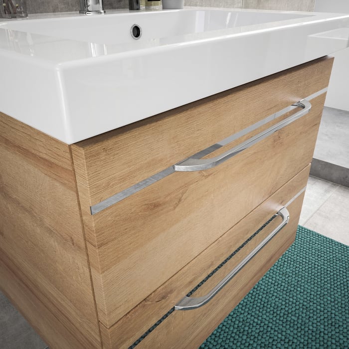 Pelipal Balto Badmöbel-Set 215 cm, inkl. Spiegelschrank, Highboard und Midischrank