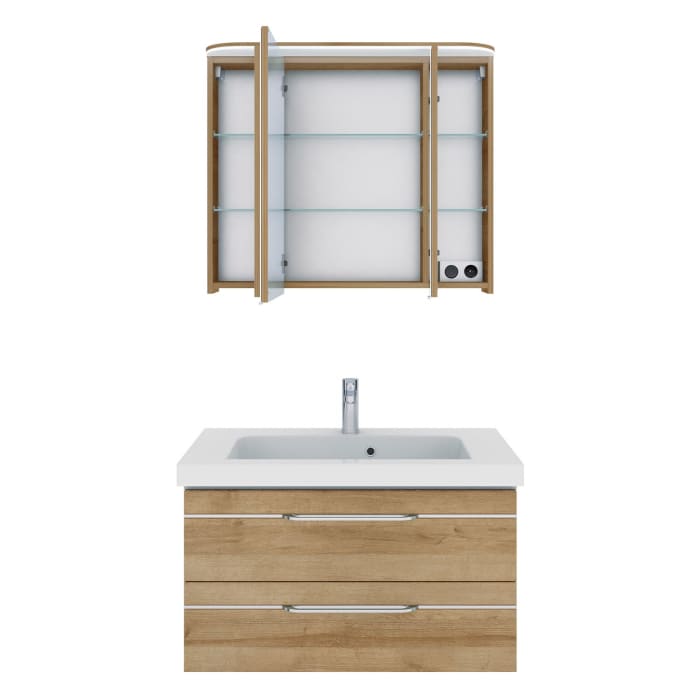 Pelipal Balto Badmöbel-Set 92,5 cm, inkl. Spiegelschrank