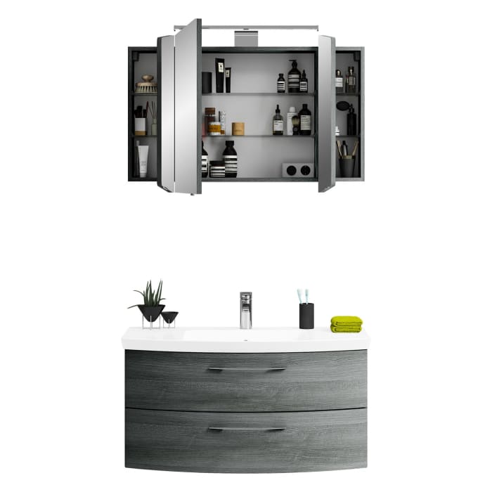 Pelipal Cassca Badmöbel-Set 101 cm, inkl. Spiegelschrank