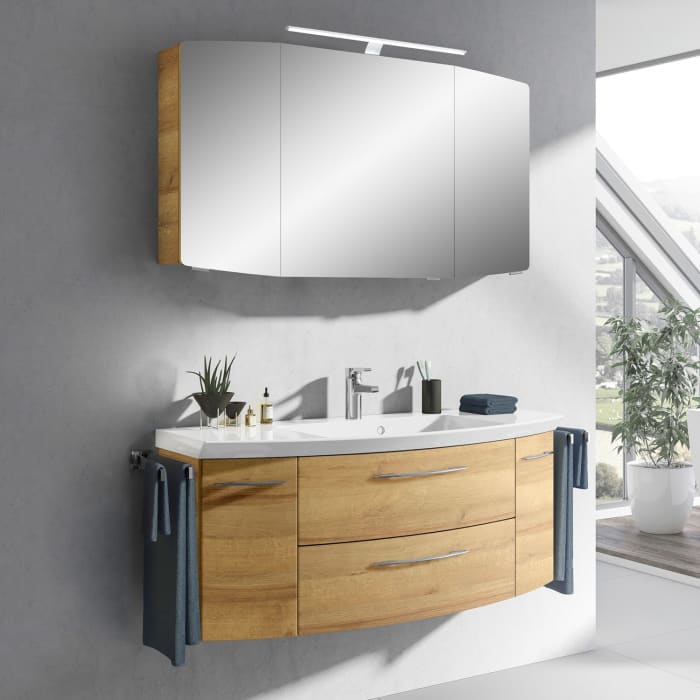 Pelipal Cassca Badmöbel-Set 121 cm, inkl. Spiegelschrank