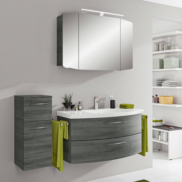 Pelipal Cassca Badmöbel-Set 148 cm, inkl. Spiegelschrank und Highboard