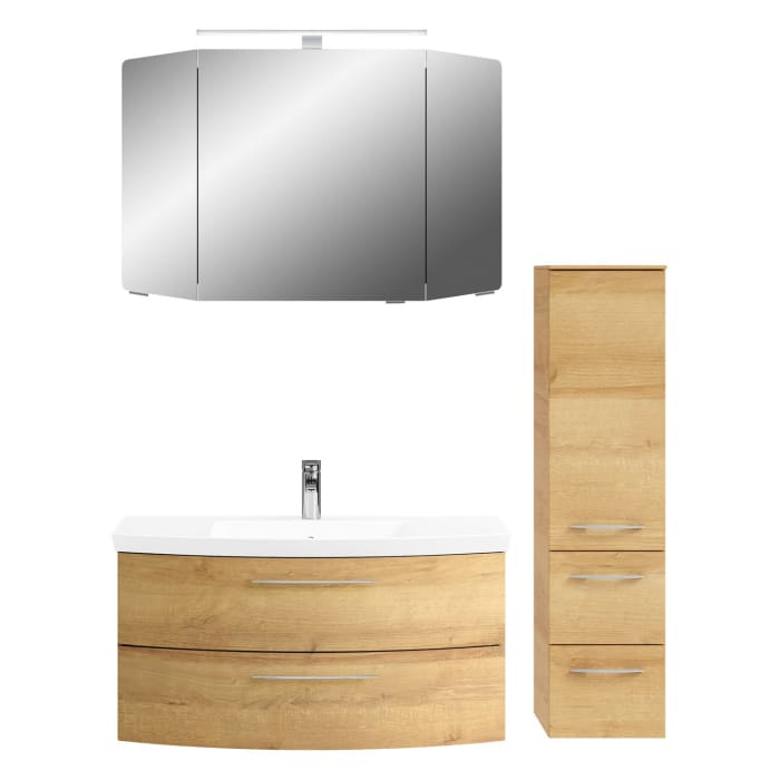 Pelipal Cassca Badmöbel-Set 148 cm, inkl. Spiegelschrank und Midischrank