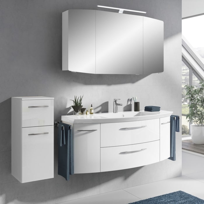 Pelipal Cassca Badmöbel-Set 168 cm, inkl. Spiegelschrank und Highboard