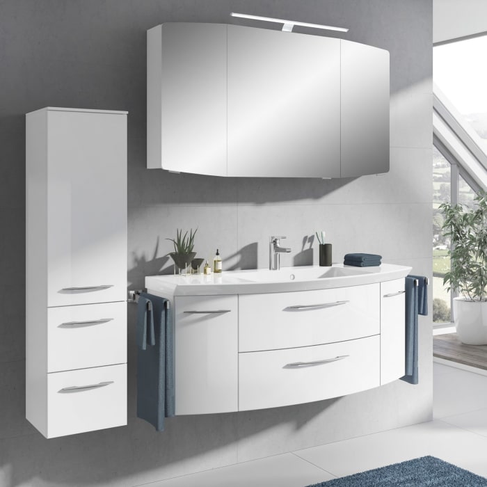 Pelipal Cassca Badmöbel-Set 168 cm, inkl. Spiegelschrank und Midischrank