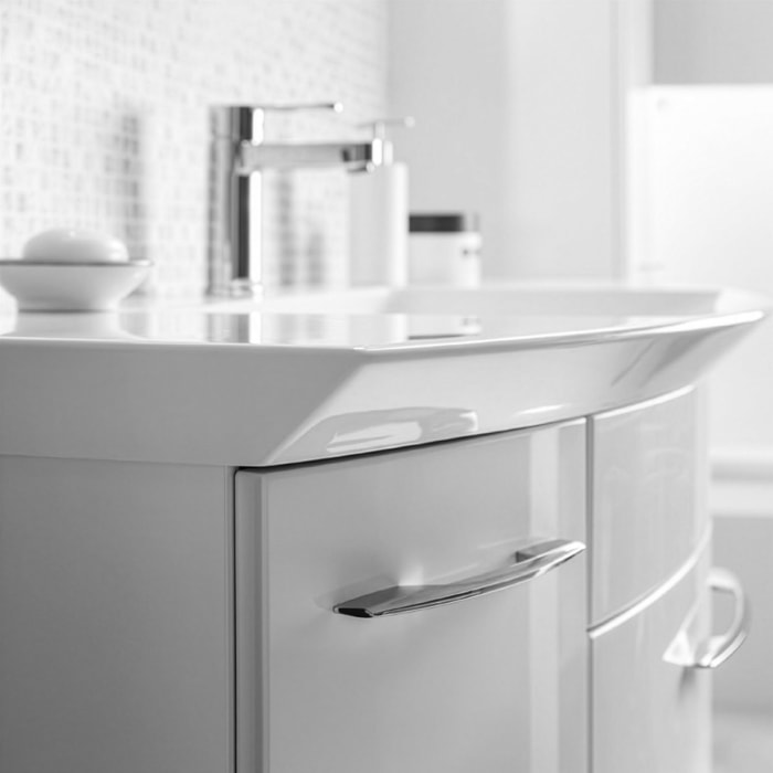 Pelipal Cassca Badmöbel-Set 168 cm, inkl. Spiegelschrank und Highboard