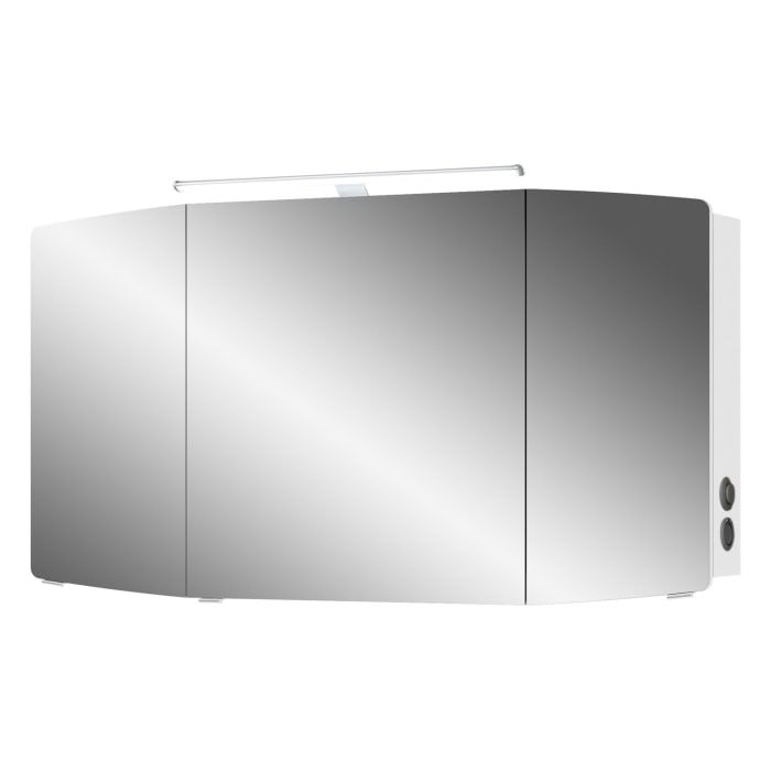 Pelipal Cassca Spiegelschrank 120 x 17 x 67 cm mit LED Beleuchtung, Modul rechts außen, Waschplatzbeleuchtung
