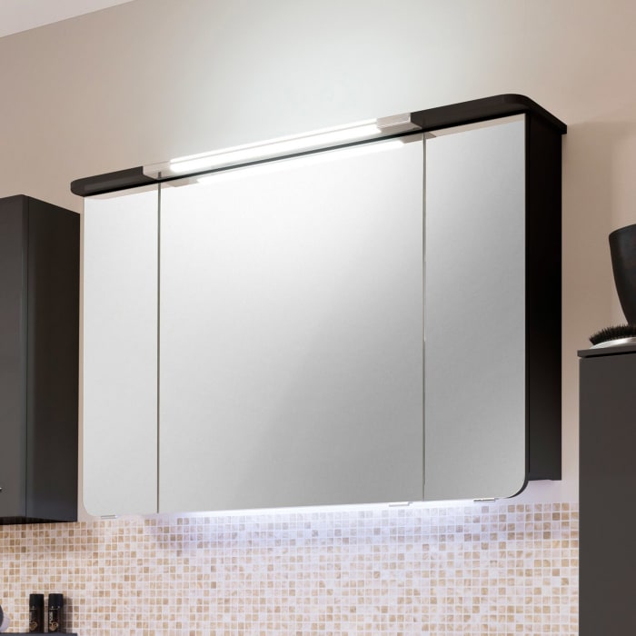 Pelipal Cassca Spiegelschrank 142 x 20,4 x 71,8 cm mit LED Kranzbeleuchtung
