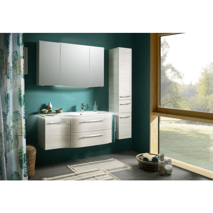 Pelipal Contea Spiegelschrank 120 x 17 x 72 cm mit Waschplatzbeleuchtung