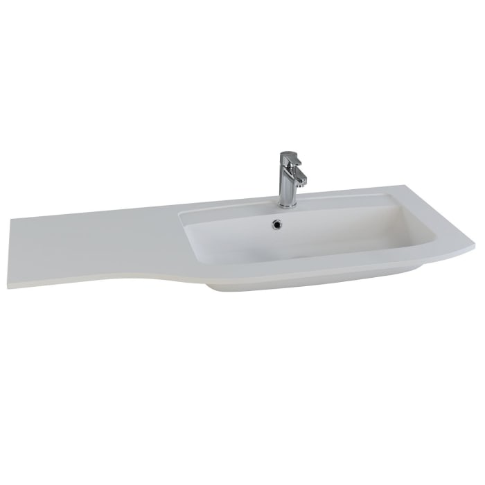 Pelipal Contea Mineralmarmorwaschtisch 120,7 cm Becken rechts