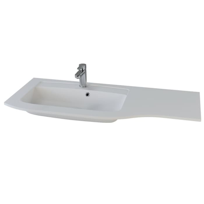 Pelipal Contea Mineralmarmorwaschtisch 120,7 cm Becken links