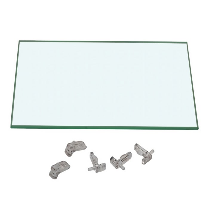 Pelipal Glaseinlegeboden für Spiegelschränke 18 x 12 cm inkl. Träger