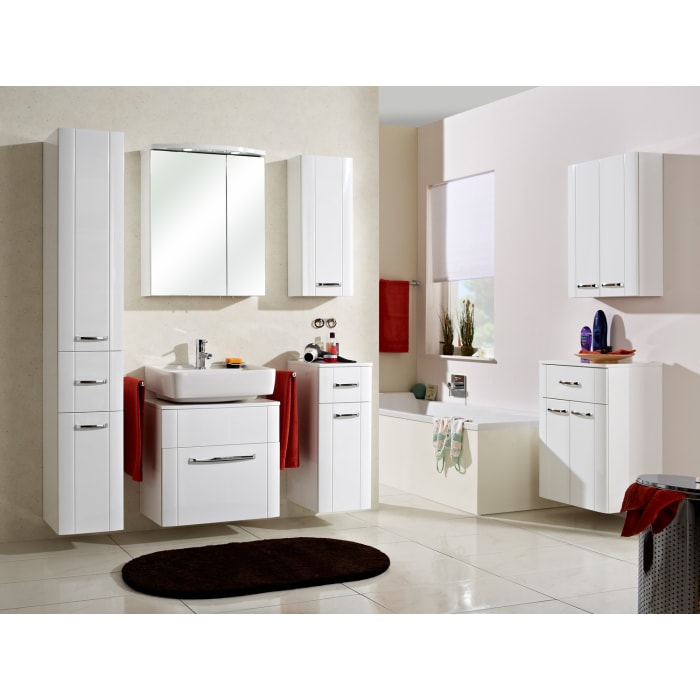 Pelipal Serie 3006 Spiegelschrank 2-türig 60 cm, mit LED Beleuchtung