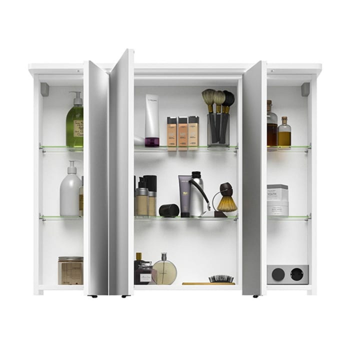 Pelipal Serie 4005 Spiegelschrank 90 cm mit LED-Beleuchtung im Kranz