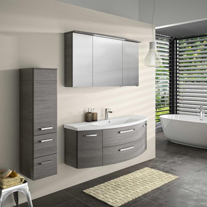 Pelipal Serie 4010 Spiegelschrank 120 x 70,3 cm mit Kranzbeleuchtung