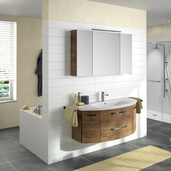 Pelipal Serie 4010 Spiegelschrank 120 x 70,3 cm mit LED-Aufsatzleuchte