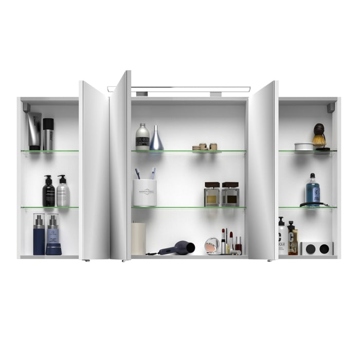 Pelipal Serie 4010 Spiegelschrank 140 x 70,3 cm mit LED-Aufsatzleuchte