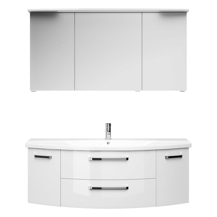 Pelipal Serie 4010 Spiegelschrank 140 x 70,3 cm mit Kranzbeleuchtung