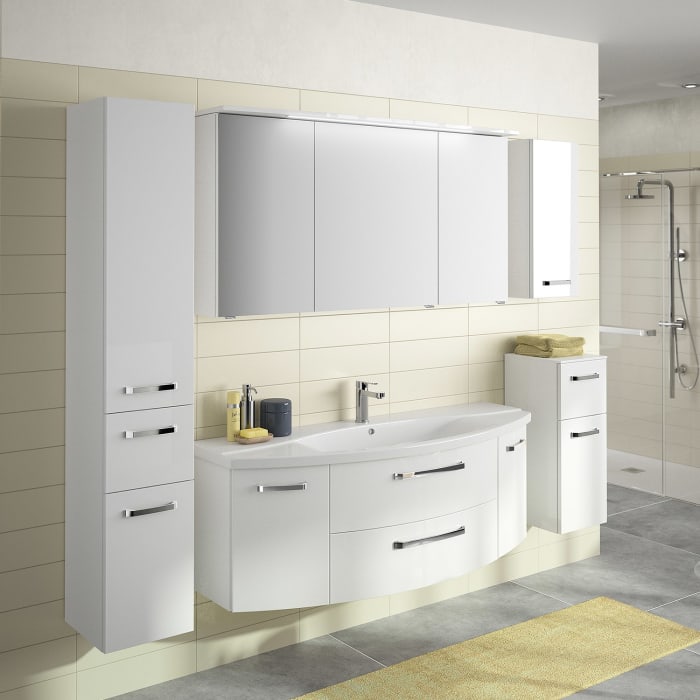 Pelipal Serie 4010 Spiegelschrank 140 x 70,3 cm mit Kranzbeleuchtung