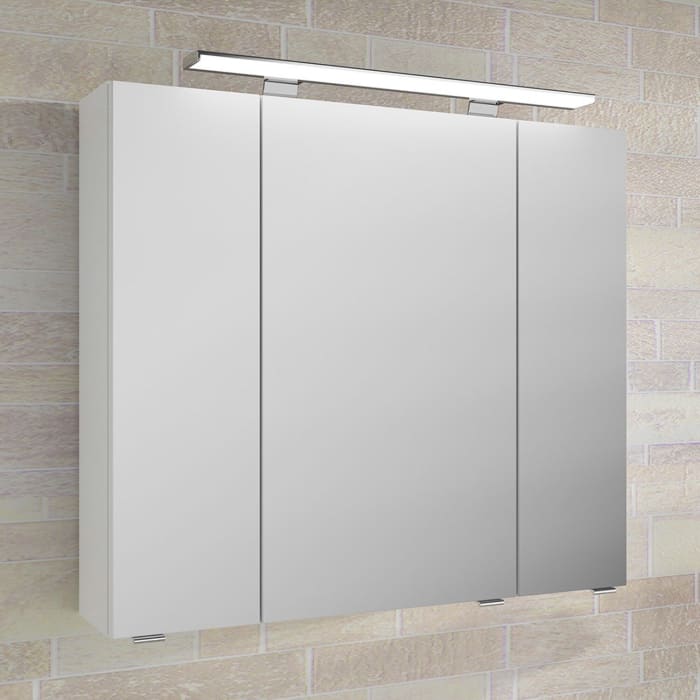 Pelipal Serie 4010 Spiegelschrank 80 x 70,3 cm mit LED-Aufsatzleuchte