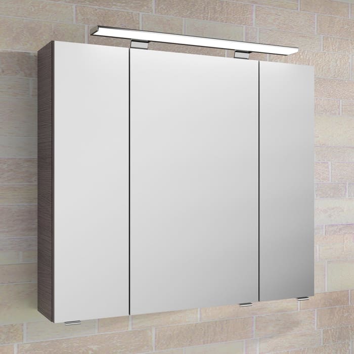 Pelipal Serie 4010 Spiegelschrank 80 x 70,3 cm mit LED-Aufsatzleuchte