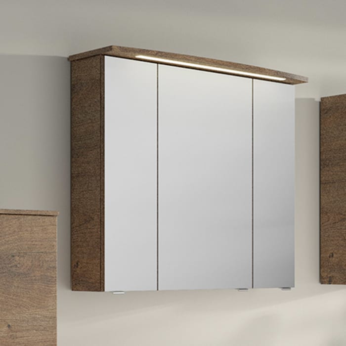 Pelipal Serie 4010 Spiegelschrank 80 x 70,3 cm mit Kranzbeleuchtung