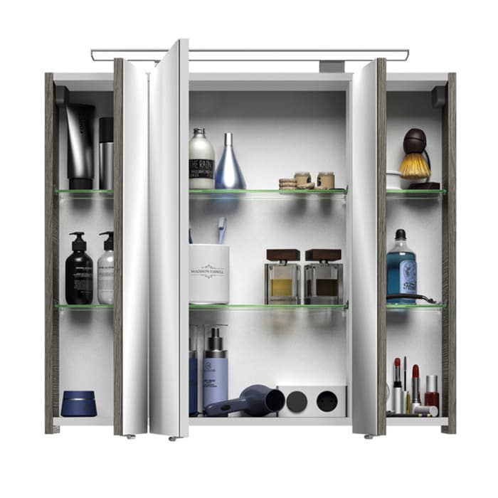 Pelipal Serie 4010 Spiegelschrank 80 x 70,3 cm mit LED-Aufsatzleuchte