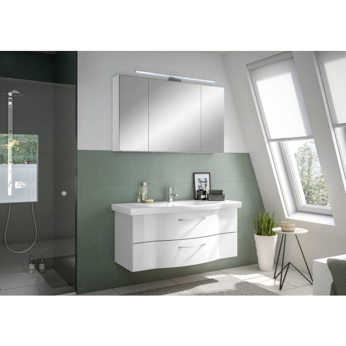 Pelipal Serie 6005 Badmöbel-Set 122 cm, inkl. Spiegelschrank