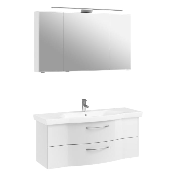Pelipal Serie 6005 Badmöbel-Set 122 cm, inkl. Spiegelschrank