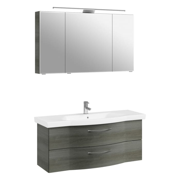 Pelipal Serie 6005 Badmöbel-Set 122 cm, inkl. Spiegelschrank