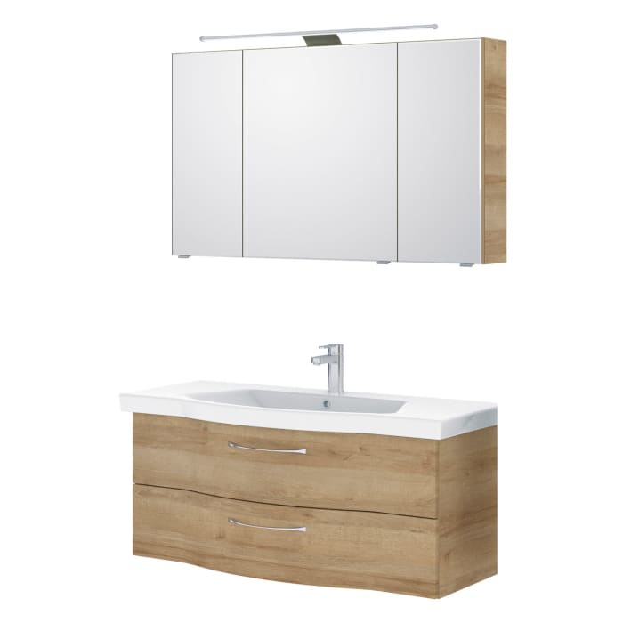 Pelipal Serie 6005 Badmöbel-Set 122 cm, inkl. Spiegelschrank