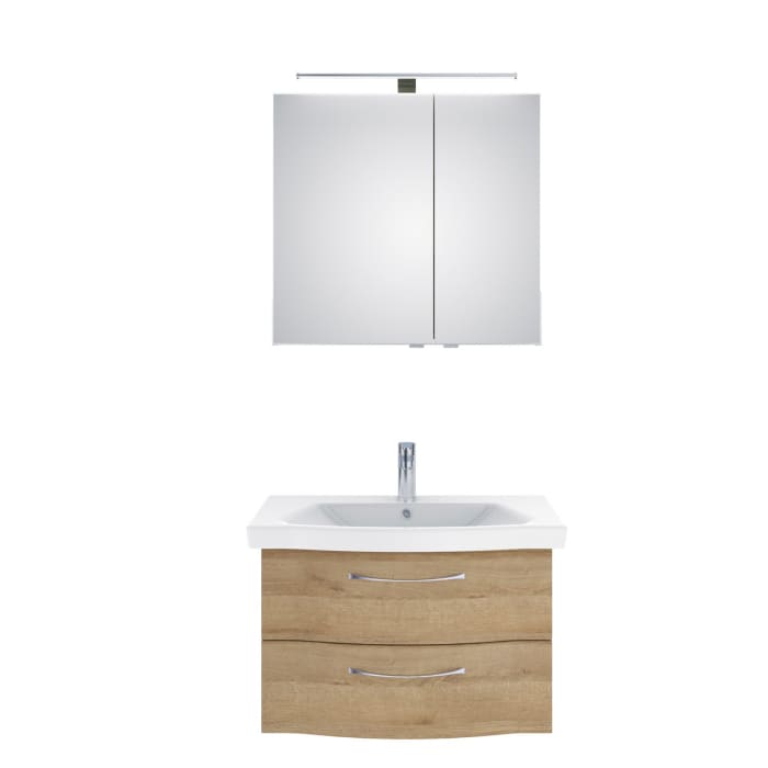 Pelipal Serie 6005 Badmöbel-Set 82 cm, inkl. Spiegelschrank