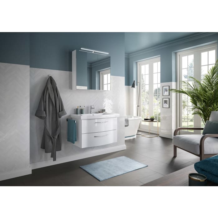 Pelipal Serie 6005 Badmöbel-Set 82 cm, inkl. Spiegelschrank