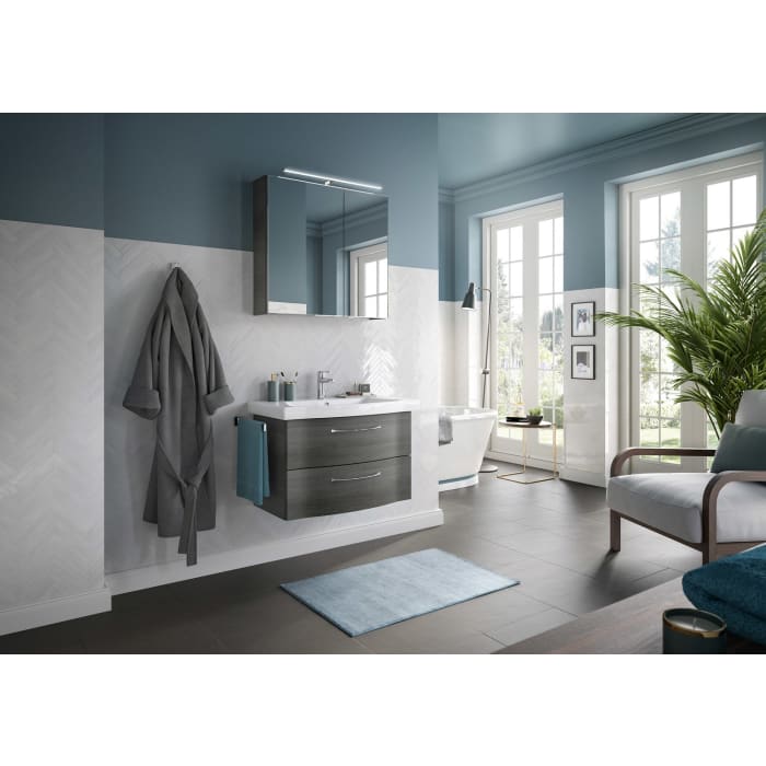 Pelipal Serie 6005 Badmöbel-Set 82 cm, inkl. Spiegelschrank
