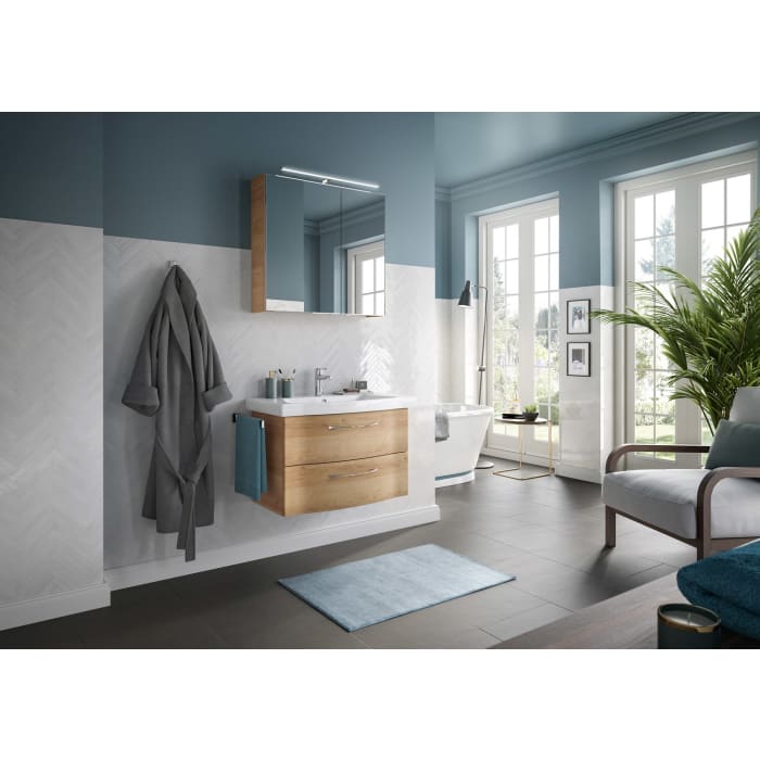 Pelipal Serie 6005 Badmöbel-Set 82 cm, inkl. Spiegelschrank