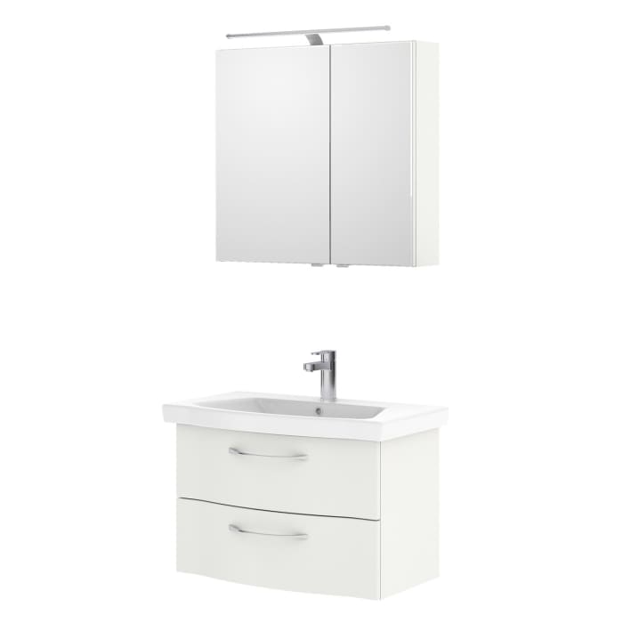 Pelipal Serie 6005 Badmöbel-Set 82 cm, inkl. Spiegelschrank