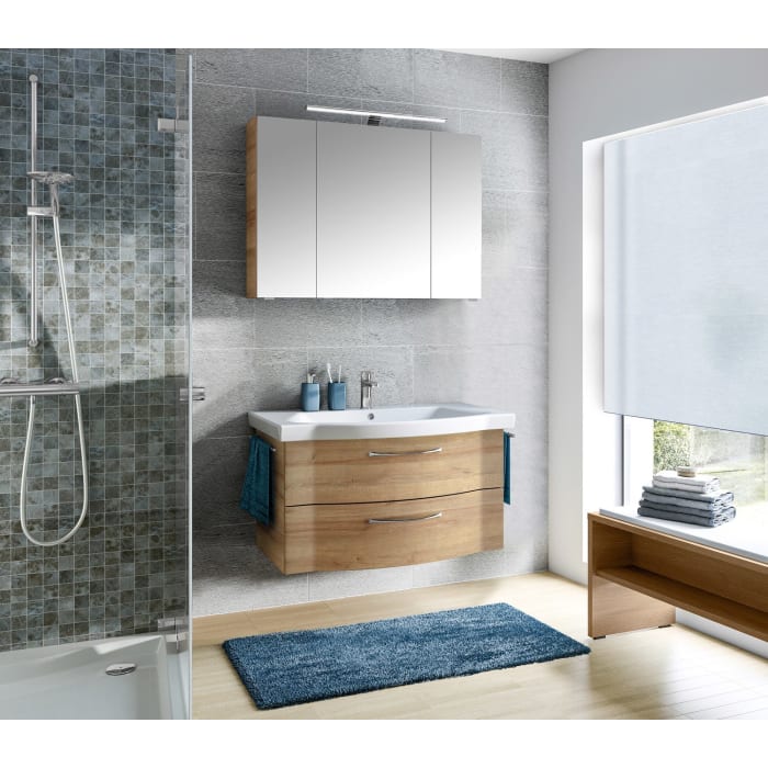 Pelipal Serie 6005 Badmöbel-Set 98 cm, inkl. Spiegelschrank