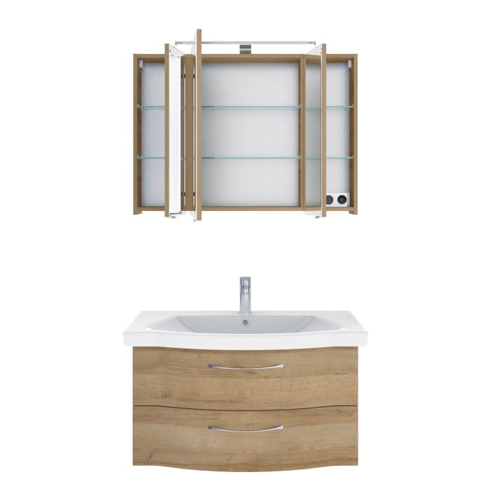 Pelipal Serie 6005 Badmöbel-Set 98 cm, inkl. Spiegelschrank