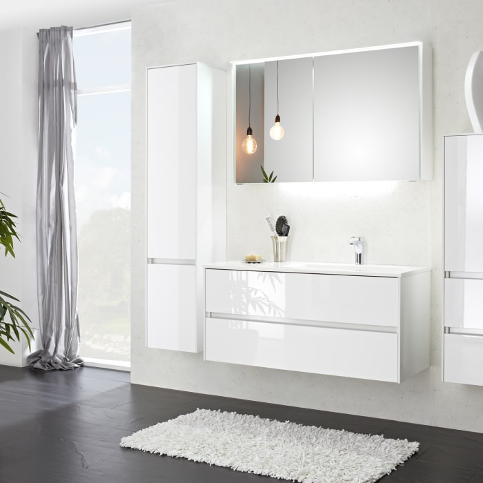 Pelipal Serie 6010 Hochschrank 37 x 33 x 169 cm mit 2 Türen, Türanschlag links