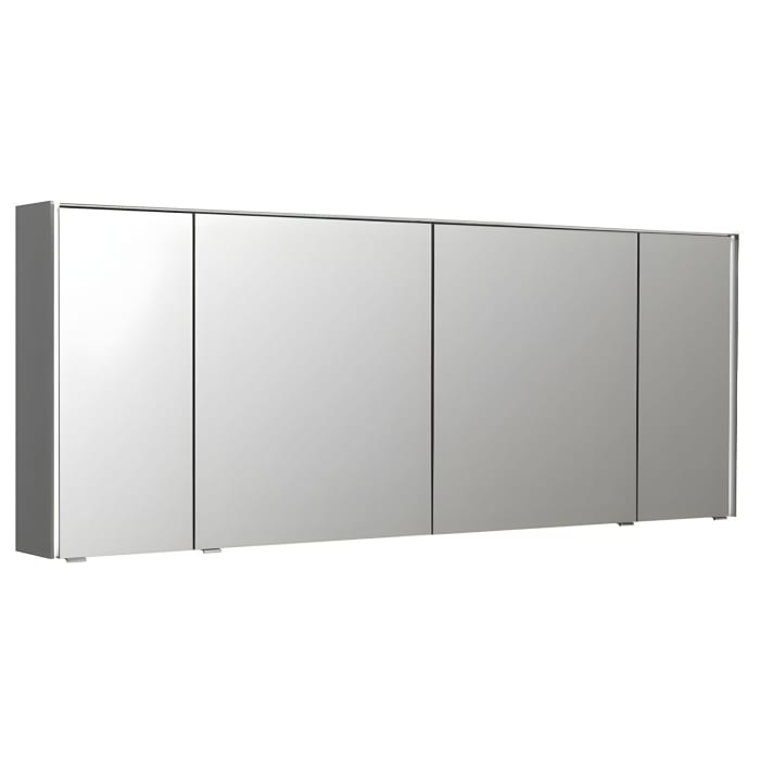 Pelipal Serie 6010 Spiegelschrank 184 x 17,6 x 70,9 cm mit LED-Lichtkranz, Waschplatzbeleuchtung und LED-Profil