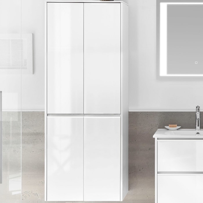 Pelipal Serie 6040 Hochschrank 63,3 x 33 x 170,7 cm mit 4 Drehtüren