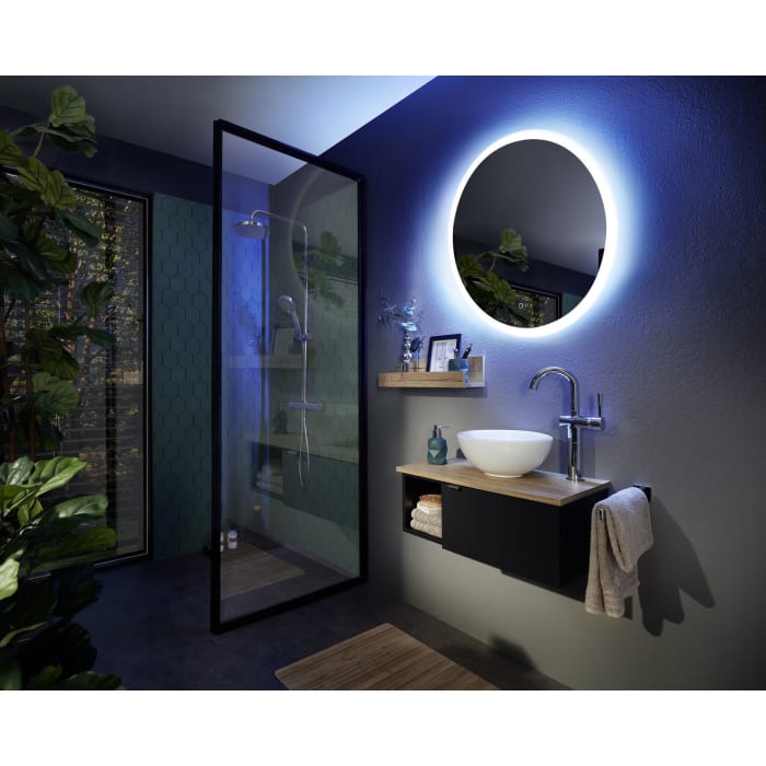 Pelipal Serie 6915 LED-Funktionsspiegel Ø 70 cm mit Touch-Schalter