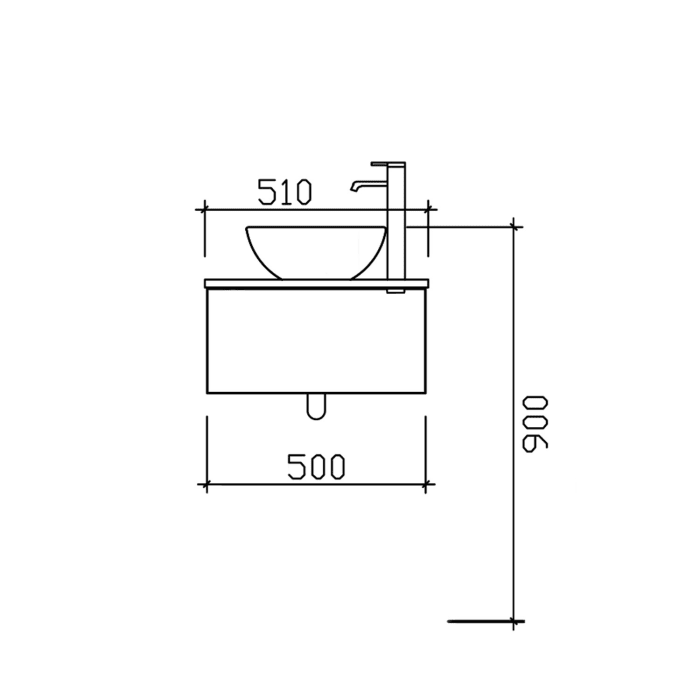 Pelipal Serie 6915 Waschtisch mit Unterschrank 51 cm