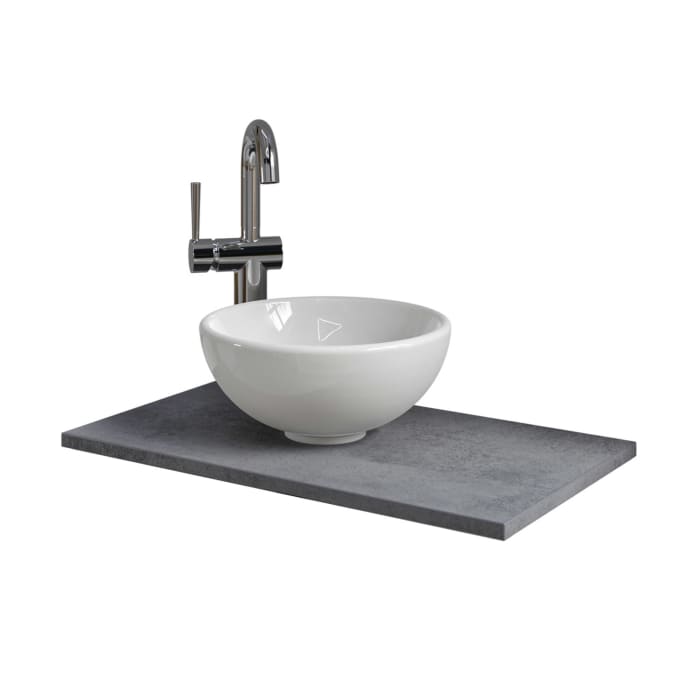 Pelipal Serie 6915 Waschtischplatte 61 x 35 x 1,8 cm, Bohrung links