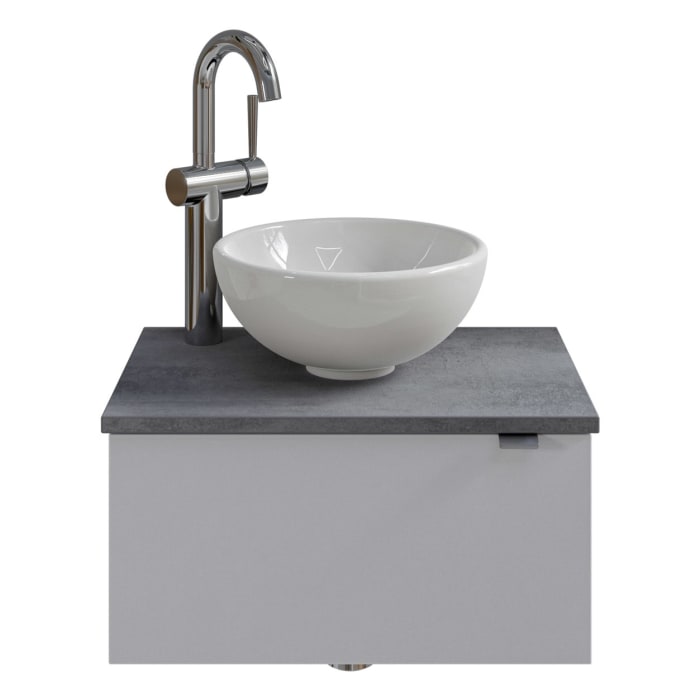 Pelipal Serie 6915 Waschtischunterschrank 50 x 32 x 24 cm mit 1 Drehtür, Anschlag links