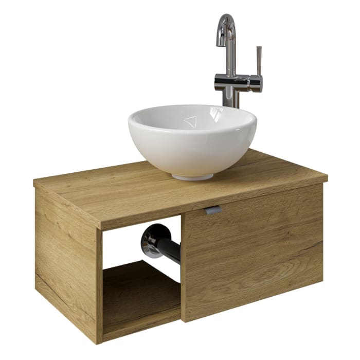 Pelipal Serie 6915 Waschtischunterschrank 60 x 32 x 24 cm mit 1 Drehtür, Anschlag rechts