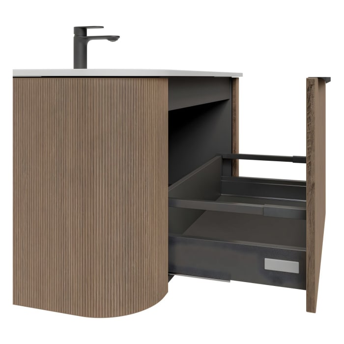 Pelipal Serie 7200 Waschtisch mit Unterschrank 107,2 cm, mit 1 Auszug und 2 Seitenschubfächern