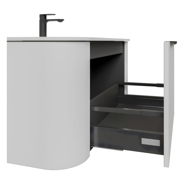 Pelipal Serie 7200 Waschtisch mit Unterschrank 107,2 cm, mit 1 Auszug und 2 Seitenschubfächern