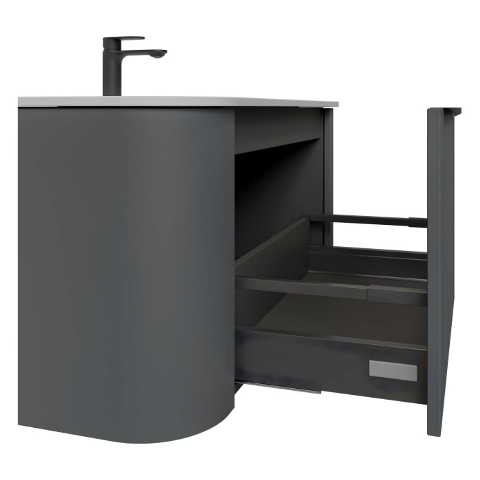 Pelipal Serie 7200 Waschtisch mit Unterschrank 107,2 cm, mit 1 Auszug und 2 Seitenschubfächern