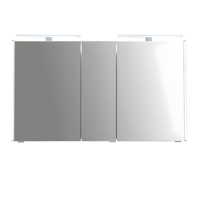 Pelipal Serie 6010 Spiegelschrank 154 x 17,6 x 70,9 cm mit 2 LED Aufsatzleuchten