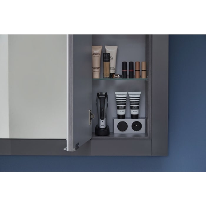 Pelipal PCON LED Einbauspiegelschrank 76,5 x 17 x 83,4 cm 2 Drehtüren, Anschlag rechts